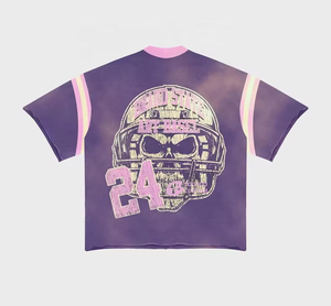 Y2K Streetwear Cropped Boxy <b>Fit</b> <b>T</b> <b>Shirt</b> for Men Oversized Heavyweight Cotton Boxy Crop Tee Custom Screen Print Men <b>T</b> <b>Shirt</b> - Product Image 5