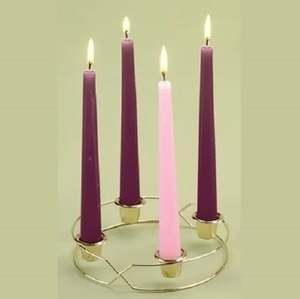 Porte-bougie en métal pour couronne de Noël, décoration de Noël intérieure et extérieure la plus vendue, décorations de fêtes et du Nouvel An, vente en gros - Product Image 2