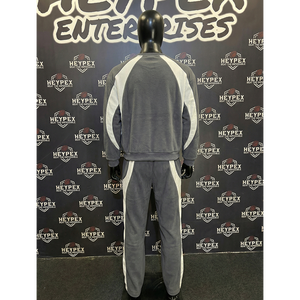 Conjunto Deportivo de Invierno para Hombre, Corte Regular, Logotipo Personalizado, Impresión por Transferencia de Calor, Ecológico, Transpirable, de Nailon/Algodón y Felpa - Product Image 2