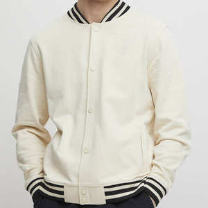 Chaqueta universitaria de lana con logotipo personalizado de alta calidad para hombre, tipo de cierre, bolsillos con botones, chaqueta Bomber para exteriores de béisbol universitario Letterman - Product Image 1