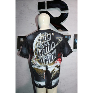 T-shirt vintage délavé à l'acide T-shirt streetwear surdimensionné unisexe Chemise en coton avec logo personnalisé Fournisseur OEM - Product Image 1