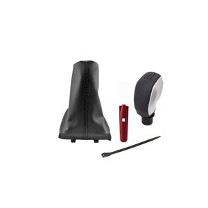 Funda de Palanca de Cambios Larga de Cuero Perforado con Costuras Negras para Peugeot 206 Sport, sin Cubierta, Accesorio para Auto - Product Image 1