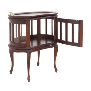 Antique Kidney Coffee Table with Top Tray Wooden Center Table for Interior Design of European Style Living Room Hotel Furniture - Product Image 4