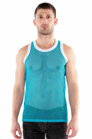 Camiseta sin mangas de malla personalizada de alta calidad de Color negro 2025, camiseta sin mangas de malla transpirable al por mayor para hombres