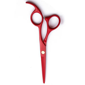 Hermosas tijeras de corte de pelo de peluquero, cuchillas duraderas con borde de maquinilla de afeitar recubierto de Color rojo, tijeras para recortar el cabello - Product Image 5