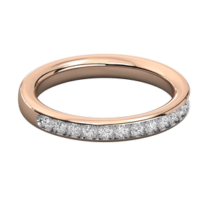แหวนทอง 14K ประดับเพชรเลี้ยงในห้องปฏิบัติการสำหรับสุภาพสตรี - Product Image 3