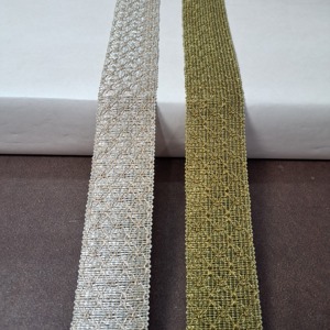 Adornos metálicos dorados y plateados Bordes de encaje dorados y plateados Adorno metálico Zari Adornos de encaje de hilo brillante - Product Image 1