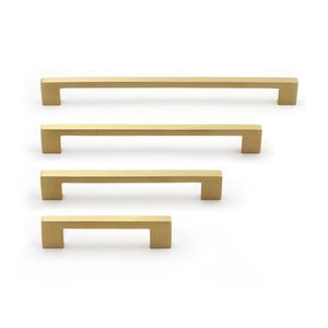 Tirador de Metal de Latón para Gabinetes del Hogar, Diseño Moderno, Materiales Duraderos de Primera Calidad, Larga Vida Útil, Uso Diario en Muebles - Product Image 6