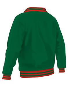 Veste universitaire de baseball personnalisée, broderie en chenille, manches en cuir, veste universitaire avec broderie en chenille pour hommes - Product Image 6