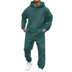 Wholesale Rate Men's Winter Printed Tracksuit Pullover <b>Hoodies</b> Training Jogger Sets Sport Wear Sweat Suits Casual Design New - Product Image 4