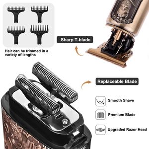 Kit de Aseo Masculino, Afeitadora Eléctrica, Recortadora de Barba Inalámbrica, Máquina de Afeitar Facial, Afeitadora de Cabeza Lavable para Hombres Calvos - Product Image 2