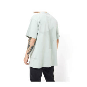 T-shirt personnalisé en microfibre 100% coton, taille plus, t-shirts en coton vierge pour hommes, stock, épaules tombantes, entraînement en salle de sport, haut surdimensionné pour hommes - Product Image 4