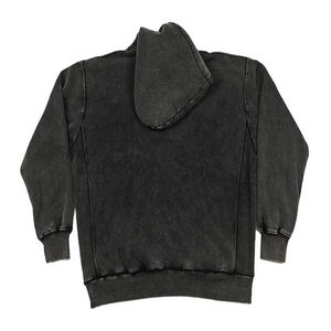 Sweat à capuche homme personnalisé avec logo, coupe ample, style streetwear vintage, délavé à l'acide, effet vieilli - Product Image 5