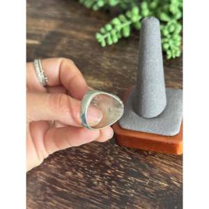 Ray Jack Kingman <b>Statement</b> Boho <b>Ring</b> Turquoise and Sterling <b>Silver</b> with Bezel Setting Size 11.75 Everyday Wear - Product Image 5