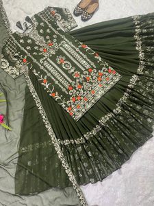 Ropa de fiesta de diseñador hilo de encaje bordado lehenga choli ropa tradicional india nuevos diseños en un nuevo estilo de tendencia - Product Image 5