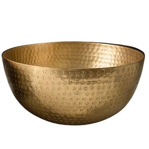 Bol en laiton pur avec des détails martelés artisanaux et une surface brillante conçue pour l'affichage à la maison ou le service de collations sèches - Product Image 2