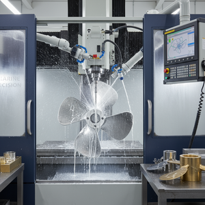 Usinage CNC personnalisé de haute qualité de pièces marines en acier inoxydable et en laiton Fabricant de composants de forage pour bateaux et navires - Product Image 2