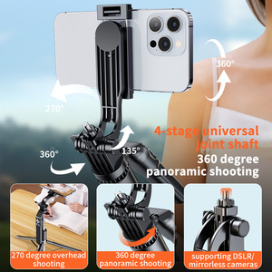 Taşınabilir 180cm paslanmaz çelik Selfie sopa 360 otomatik ayar ayna <span class=keywords><strong>DSLR</strong></span> Gimbal sabitleyici katlanabilir dönebilir kamera - Product Image 3