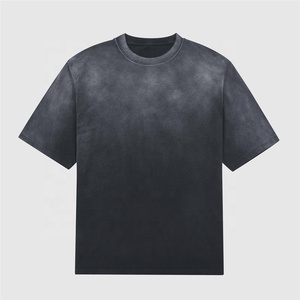Custom Oversize Manufacturer Casual Vintage Heavyweight High Quality 100% Cotton Acid <b>Wash</b> Sun Faded T Shirts - Product Image 6
