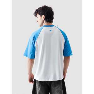 Camisetas CORE Raglan en azul eléctrico, 100% algodón, transpirables y cómodas - Product Image 3