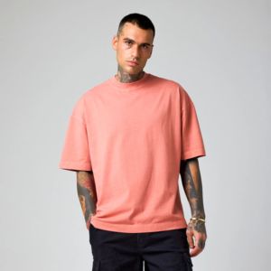 OEM meilleur prix hommes vêtements col rond coupe ample t-shirt pour hommes personnalisé imprimé logo uni à manches courtes 100% coton t-shirts 2025 - Product Image 3