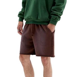 Shorts Homme Personnalisés en Gros, Effet Délavé Acide, Qualité Supérieure, Coupe Oversize, en Molleton Bouclette Vintage, Modèle 2026 - Product Image 3