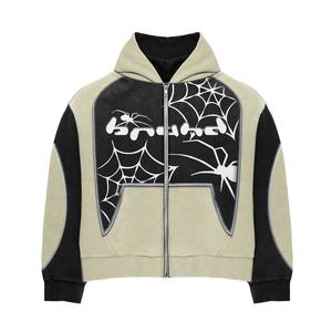 Sudadera con Capucha Personalizable de Felpa Francesa 100% Algodón de 500 g/m² para Hombre, Hombros Caídos, Bordada, Talla Grande - Product Image 2