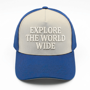 Gorra Trucker A-Frame de Fábrica Vietnamita con Logotipo Bordado 3D Personalizado, Gorra de Béisbol Bicolor de 5 Paneles con Visera Curva Estructurada y Cierre Snapback - Product Image 3