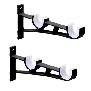 Supports de rideaux en fer forgé de style moderne pour les maisons classiques supports de tringle durables avec un look artisanal traditionnel - Product Image 1