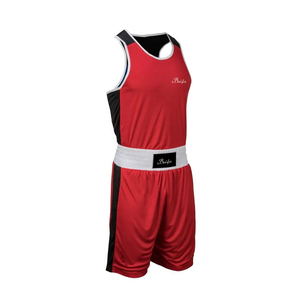 Conjunto de Camiseta corta de boxeo de poliéster personalizado conjunto de chaleco uniforme de boxeo pakistaní conjunto de pantalones cortos de poliéster de alta calidad - Product Image 6