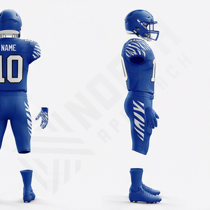 Camiseta Deportiva Vintage de Fútbol Americano, Manga Larga, Sublimación, Malla Transpirable, Bordada, Tallas Grandes - Product Image 2