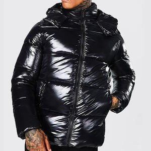 Conception de logo personnalisée OEM, veste rembourrée d'hiver chaude et légère, veste matelassée en polyester, fabrication - Product Image 4