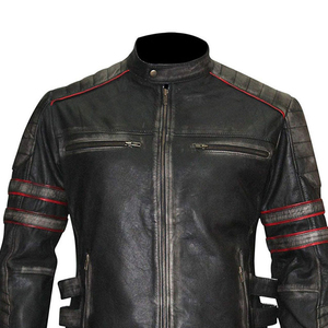 Veste en cuir Hommes Manteau Femmes Faux Gothique Moto Pu Manteaux Survêtement À Capuche Manteau À Fermeture Éclair Vestes En Cuir - Product Image 5