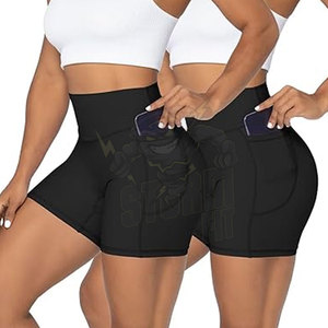 Short de Yoga pour femme Short pêche multicolore Taille haute Séchage rapide Scrunch Butt Lifting Short Femme Sans couture Scrunch Yoga - Product Image 6