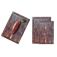Planche à découper en noyer noir de haute qualité, écologique, à grain transversal, taille personnalisée, rectangulaire, ustensile de cuisine pour fruits