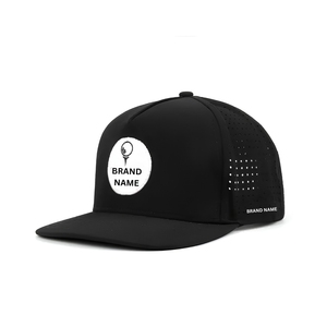 Casquette de golf respirante et imperméable, 5 panneaux, légère, logo personnalisé, trous découpés au laser et fermeture snapback, plusieurs couleurs - Product Image 2
