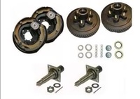 Fabrika römork Hub davul kitleri 6*5.5 "ile 12" * 2 "elektrikli fren 6000lb akslar için kendinden ayarlı römork freni montaj