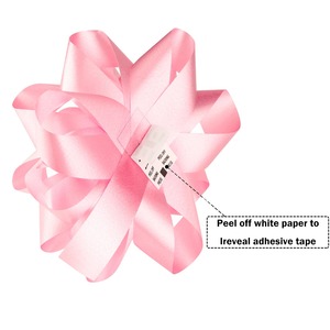 Wholesale <b>Pink</b> Yellow Curlie Bow Gift Ribbons Solid Color Polyester <b>Braided</b> Birthday Decoration Butterfly Bow Digital Printing - Product Image 5