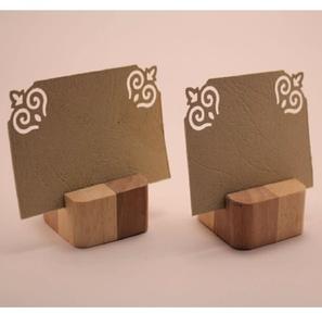 Soportes y soportes para tarjetas de madera bien acabados de alta calidad, suministros para oficinas de boda, estante de exhibición, accesorios de estilo de vida - Product Image 4