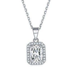 925 timbre meilleure qualité tendance bijoux de créateur de mode 925 argent Sterling fait à la main topaze blanche pierre précieuse pendentif haut concepteur - Product Image 1