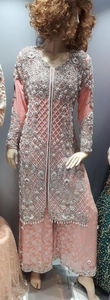 Superbe style Kurta, robe à carreaux, avec belle applique, travail pour fête, mariage, 2021 - Product Image 5