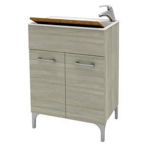 Lavabo 'Lena' 60 x 50 x H.84 cm - Rovere Grigio - Product Image 1