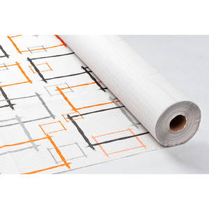 Rouleau de nappe imprimée Marcos Orange 1,2x100m 37gsm – Papier professionnel B2B - Product Image 1