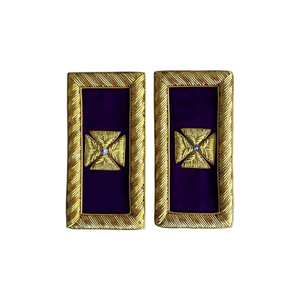 Écussons d'épaule des Templiers en gros, croix brodées en bullion, prix bas, bonne qualité, nouveau style, écussons d'épaule OEM - Product Image 1