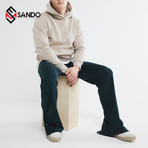 เสื้อสวมหัวมีฮู้ดของผู้ชายเสื้อสเวตเชิ้ตผ้าฝ้ายน้ำหนักเบาพิมพ์ลายพัฟ3D ออกแบบได้ตามต้องการ - Product Image 4