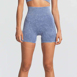 Algodón transpirable nueva llegada 2024 pantalones cortos de ropa informal para mujeres pantalones cortos de algodón lavado con ácido para mujeres - Product Image 1