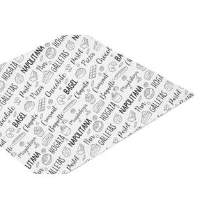 Ramette de papier imprimé Napolitana blanc 60x86cm B2B - Product Image 1