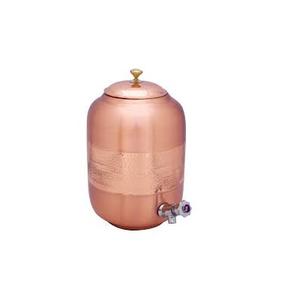 Enfriador de Agua de Cobre 100% Puro para el Hogar con Soporte Metálico, Olla de Agua de Cobre Sostenible de la Mejor Calidad 100% Hecha a Mano - Product Image 2