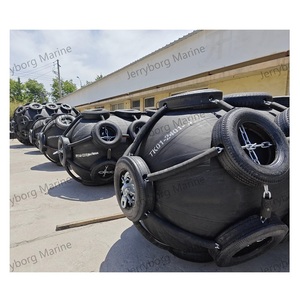 Ailes en caoutchouc marines ISO 17357 avec chaîne et <span class=keywords><strong>filet</strong></span> de pneu pour ailes navire à navire et navire à port - Product Image 4