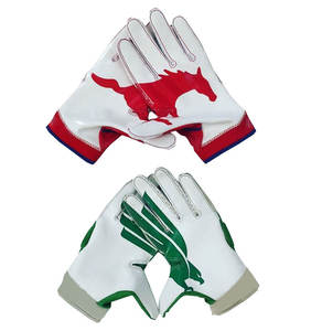 Gants de football américain Sublimation Back Hand Sticky Palm Gants de football américain Sublimation Outdoor Sports Gloves - Product Image 1